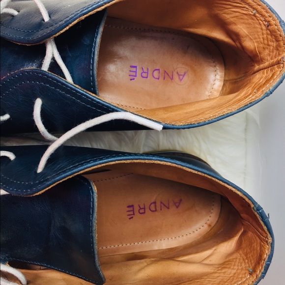 💙ANDRE Leather Lace Up Uncle Boots - Picture 2 of 7